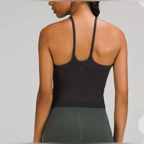 Lululemon light weight high neck yoga tank top black size 4 - Picture 2 of 7
